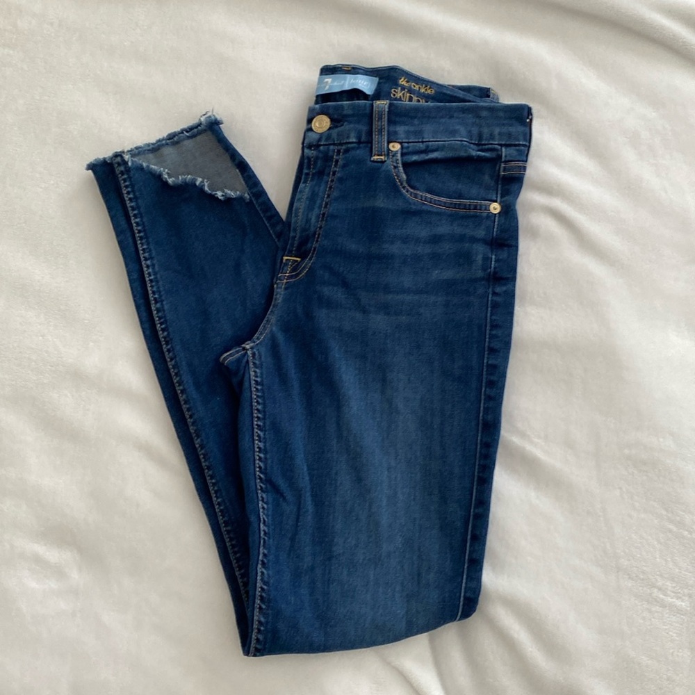 7 for all mankind b(air) Skinny Ankle, Size 28